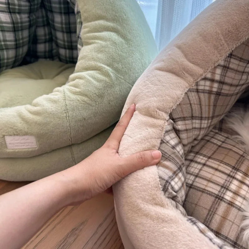 Semi-Enclosed Warm Cat Nest Bed