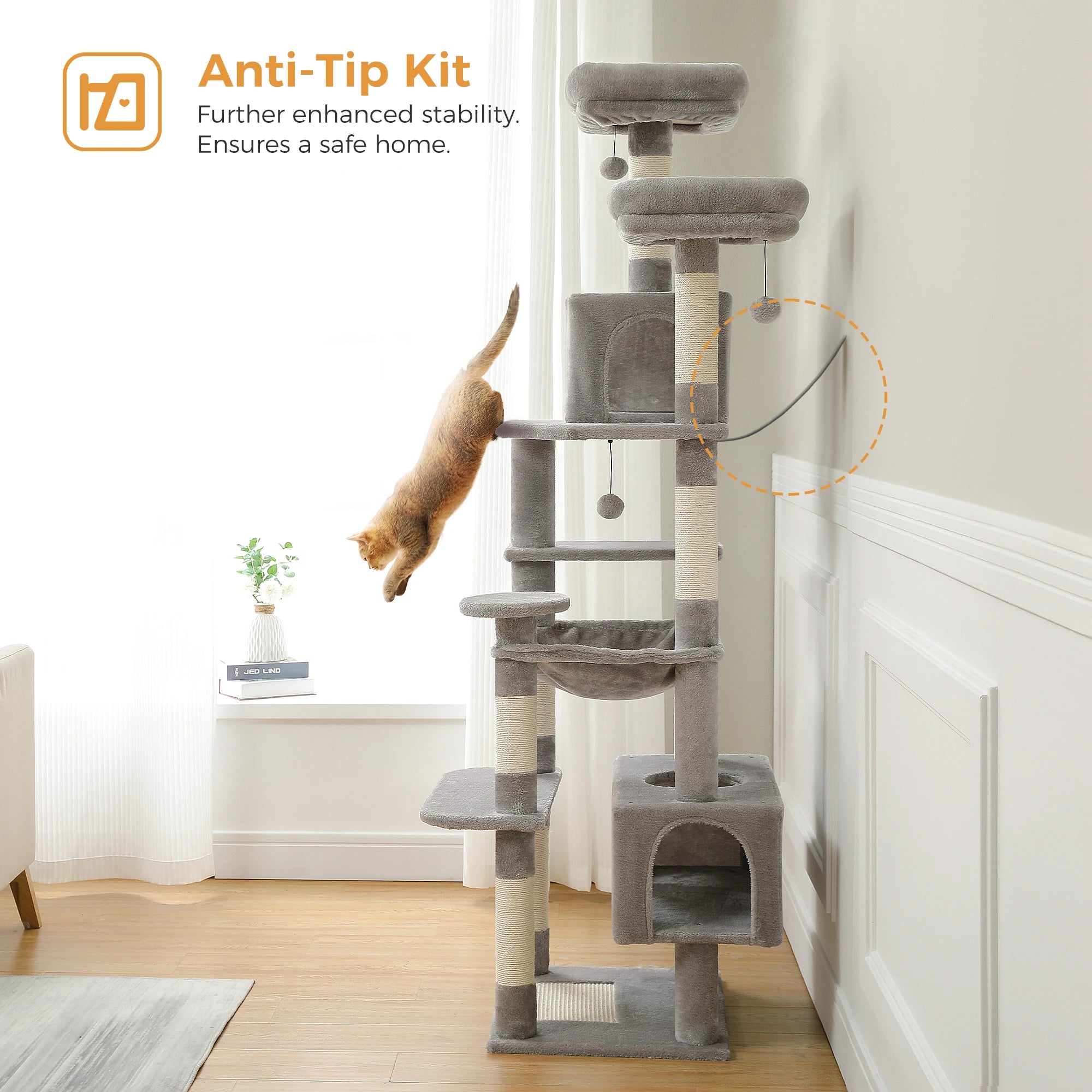 Large Grey Cat Tree