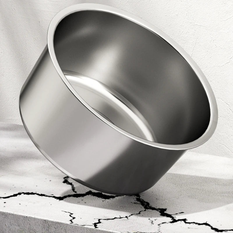 Stainless Steel Slow Feeder Dog Bowl – Elevated Anti-Slip Stand