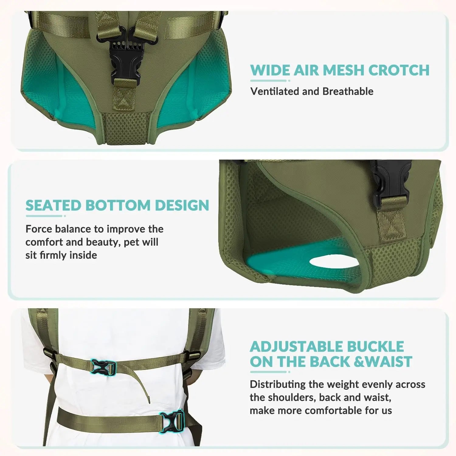 TechnuPet Pet Backpack Adjustable Front Pet Carrier Backpack