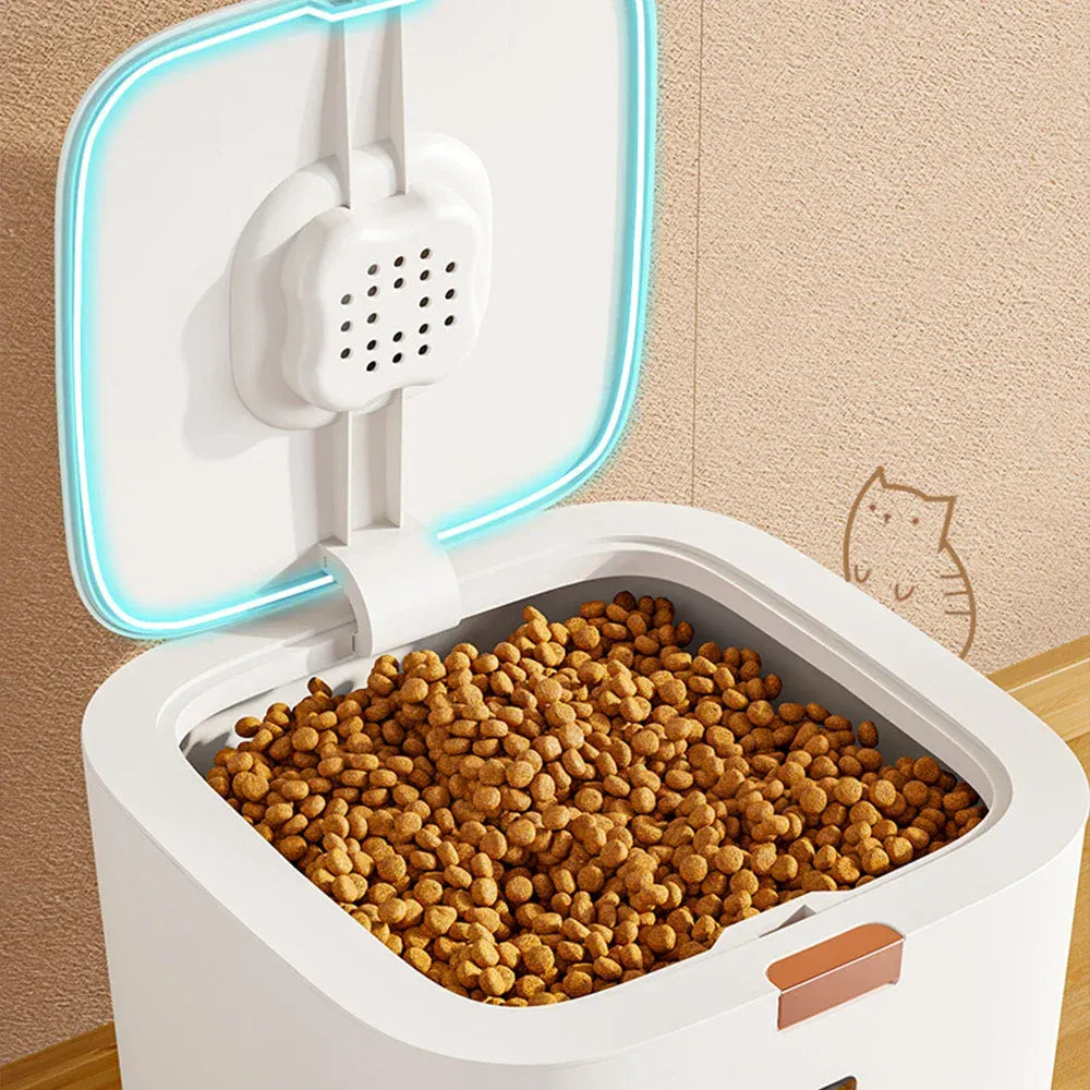 TechnuPet Smart Dog Feeder Airtight Pet Food Storage Barrel