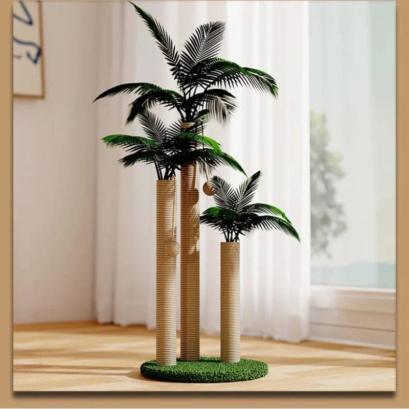 TechnuPet Cat Scratching Post Coconut Tree Cat Scratching Post