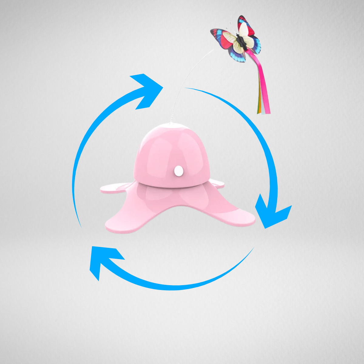 TechnuPet Cat Toys Electric Rotating Butterfly Cat Toy