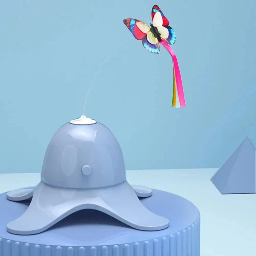 TechnuPet Cat Toys Electric Rotating Butterfly Cat Toy