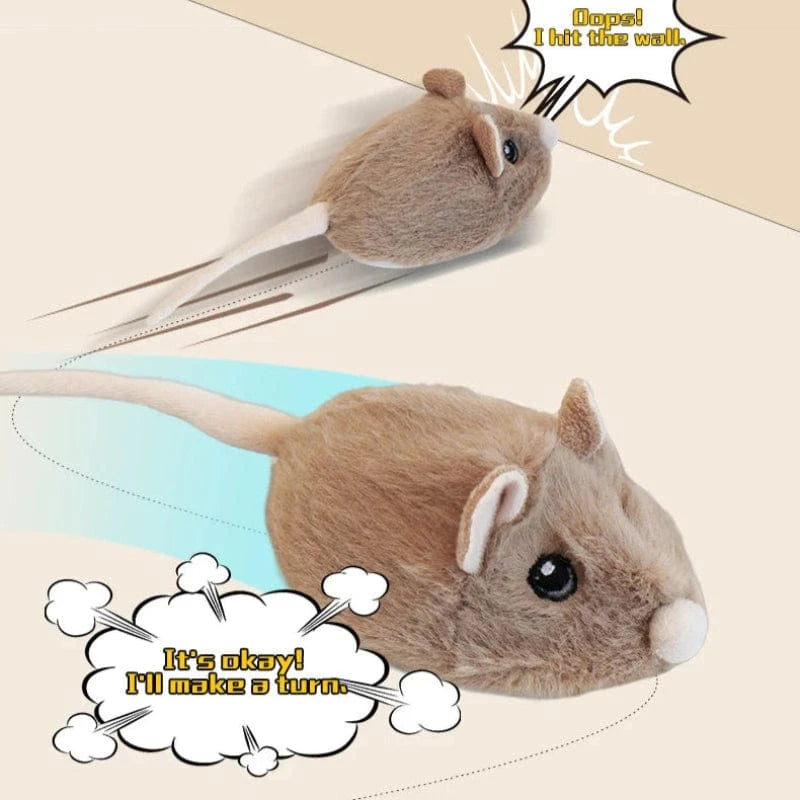 TechnuPet Smart Cat Toys Fast-Moving Electric Plush Mouse