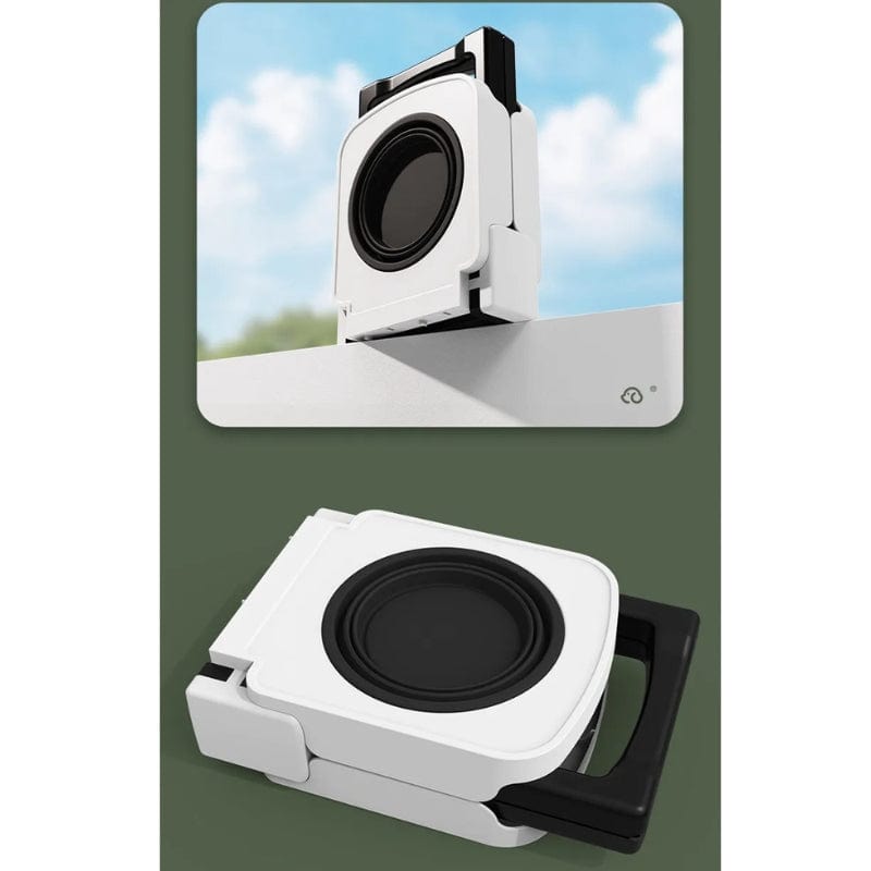 TechnuPet Dog Bowls White Foldable Elevated Double Pet Bowl