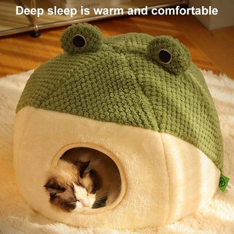 TechnuPet Cat Bed Frog Villa Cat Bed