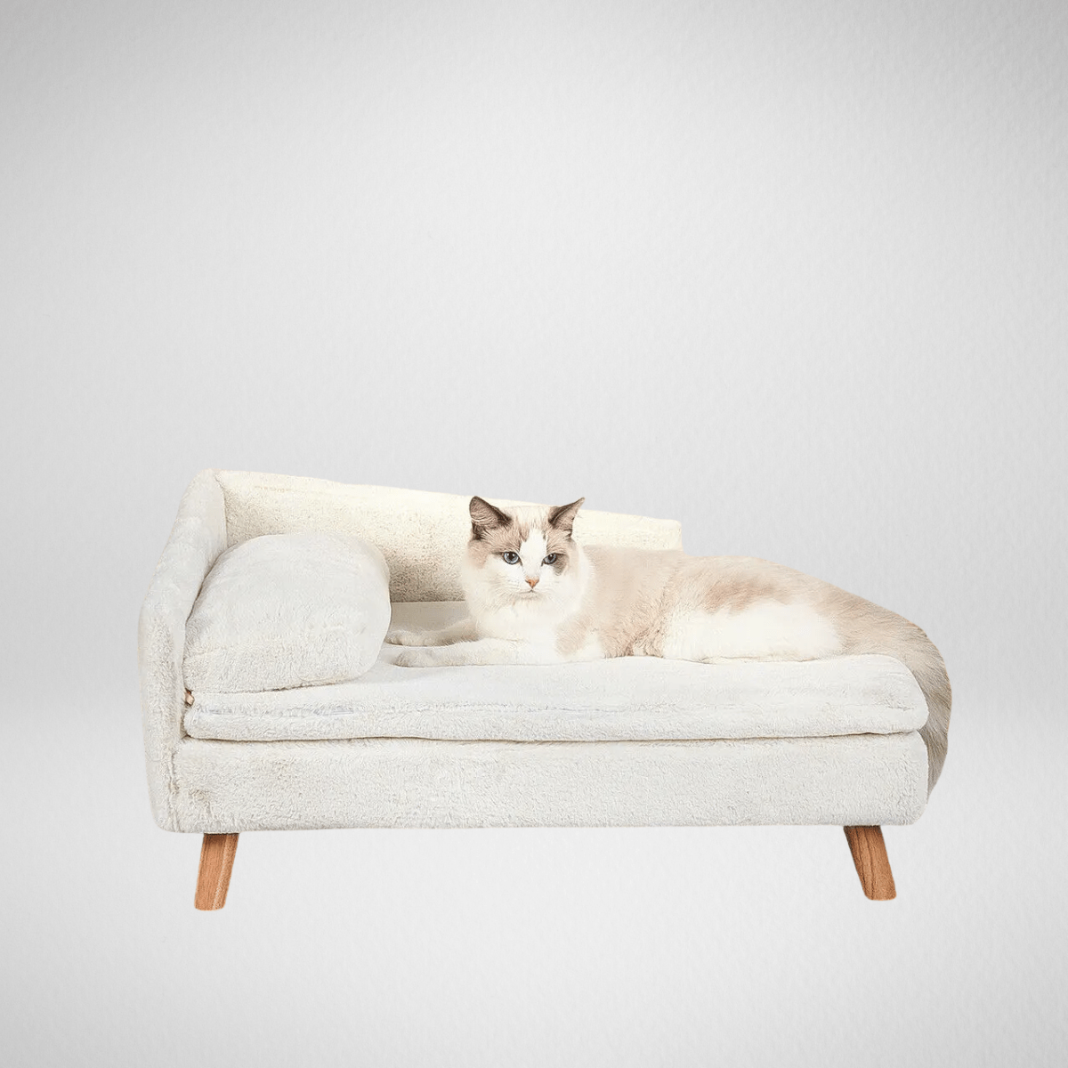 TechnuPet Cat Bed L-Shaped Elevated Pet Sofa