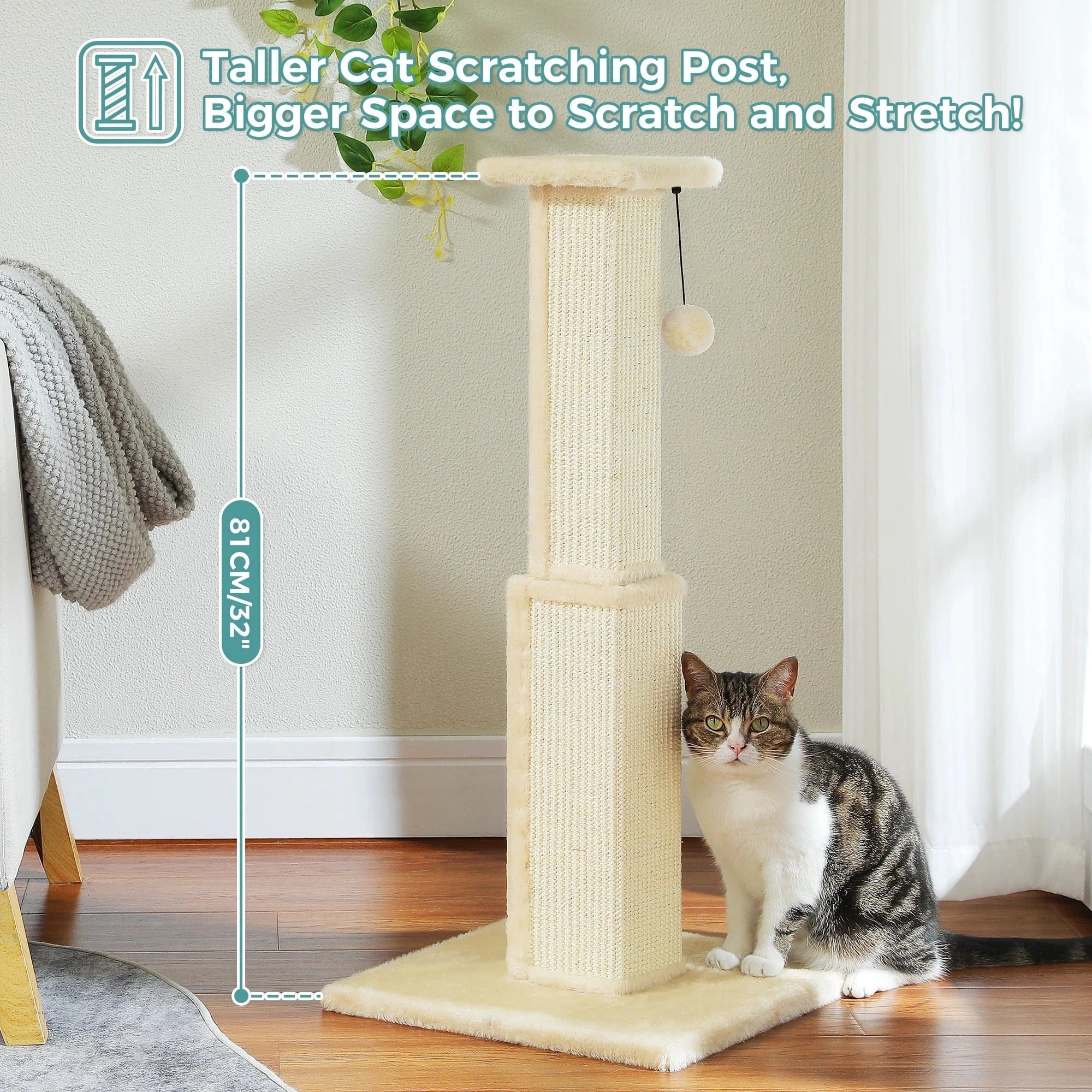 TechnuPet Cat Scratching Post Large Cat Scratching Post