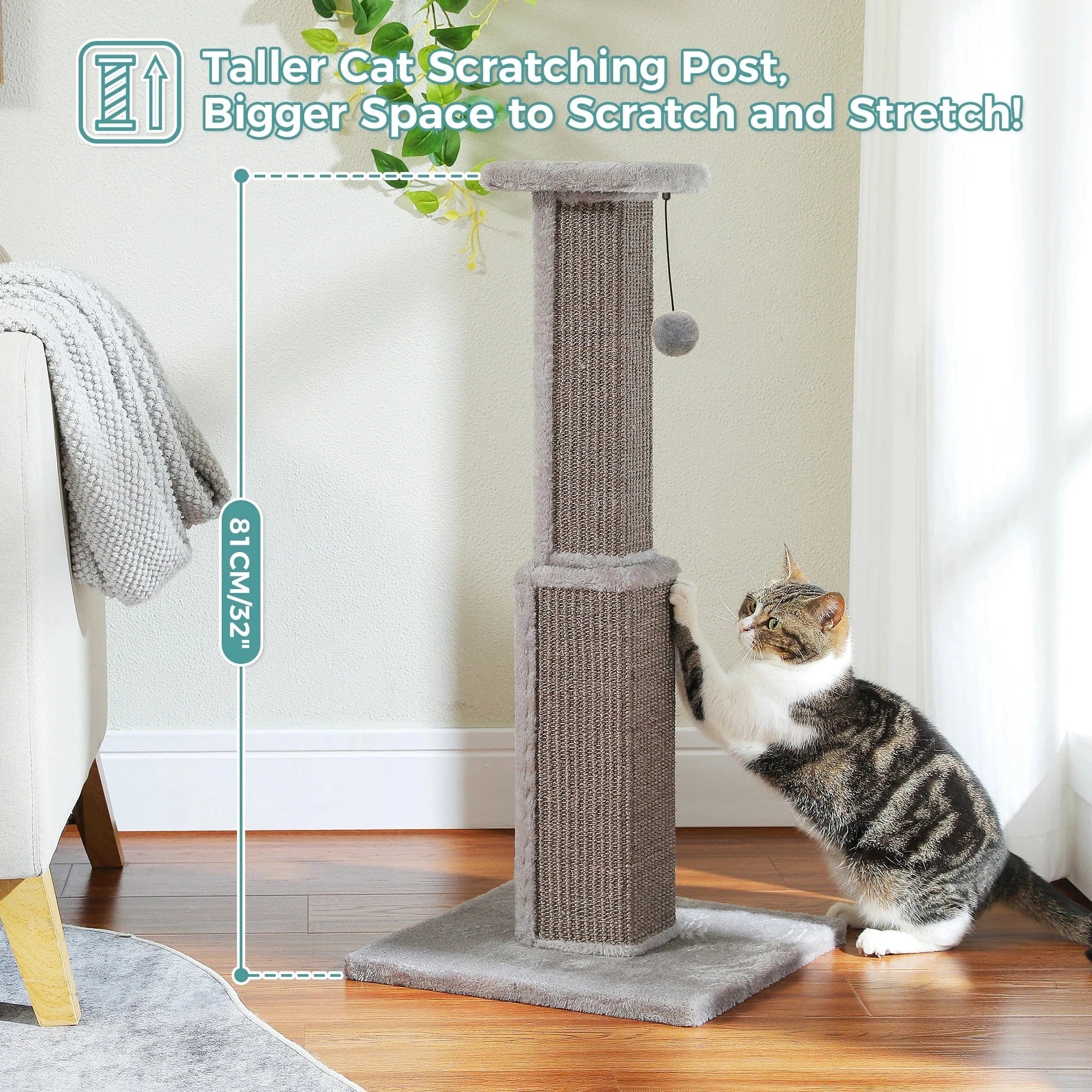 TechnuPet Cat Scratching Post Large Cat Scratching Post