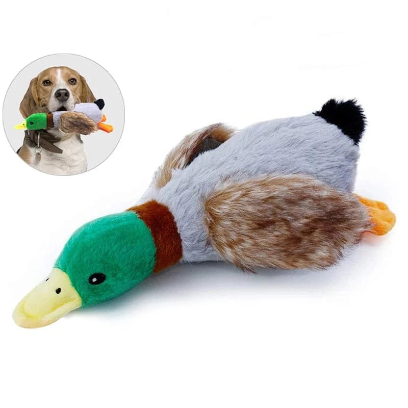 TechnuPet Dog Toys Plush Duck Squeaky Dog Toy