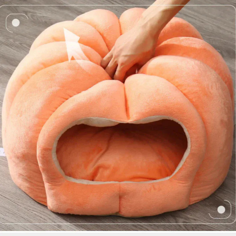 TechnuPet Cat Bed Pumpkin Warm Cat Bed