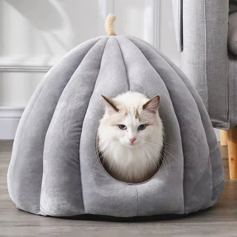 TechnuPet Cat Bed Pumpkin Warm Cat Bed