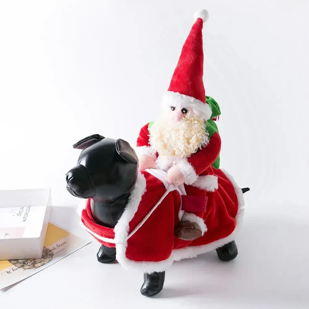 TechnuPet Dog Christmas Outfit Santa Claus Christmas Dog Costume
