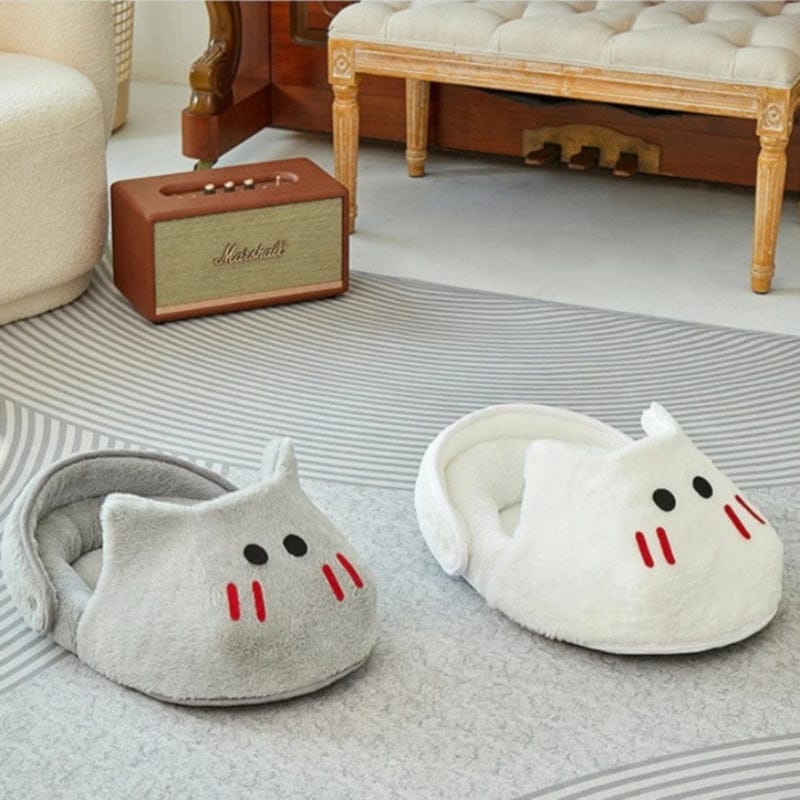 TechnuPet Cat Bed Semi-Enclosed Cat Bed Slip-On Style
