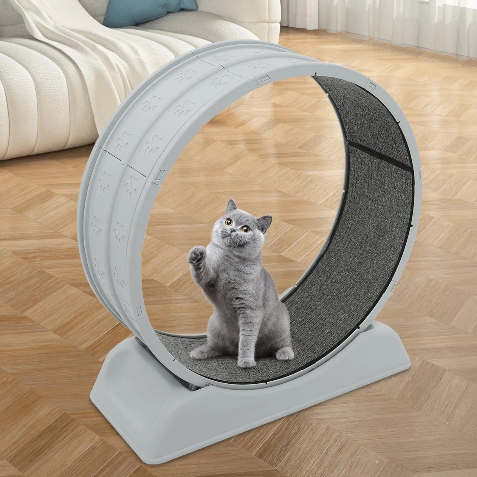 TechnuPet Smart Cat Toys Silent Cat Running Wheel Treadmill