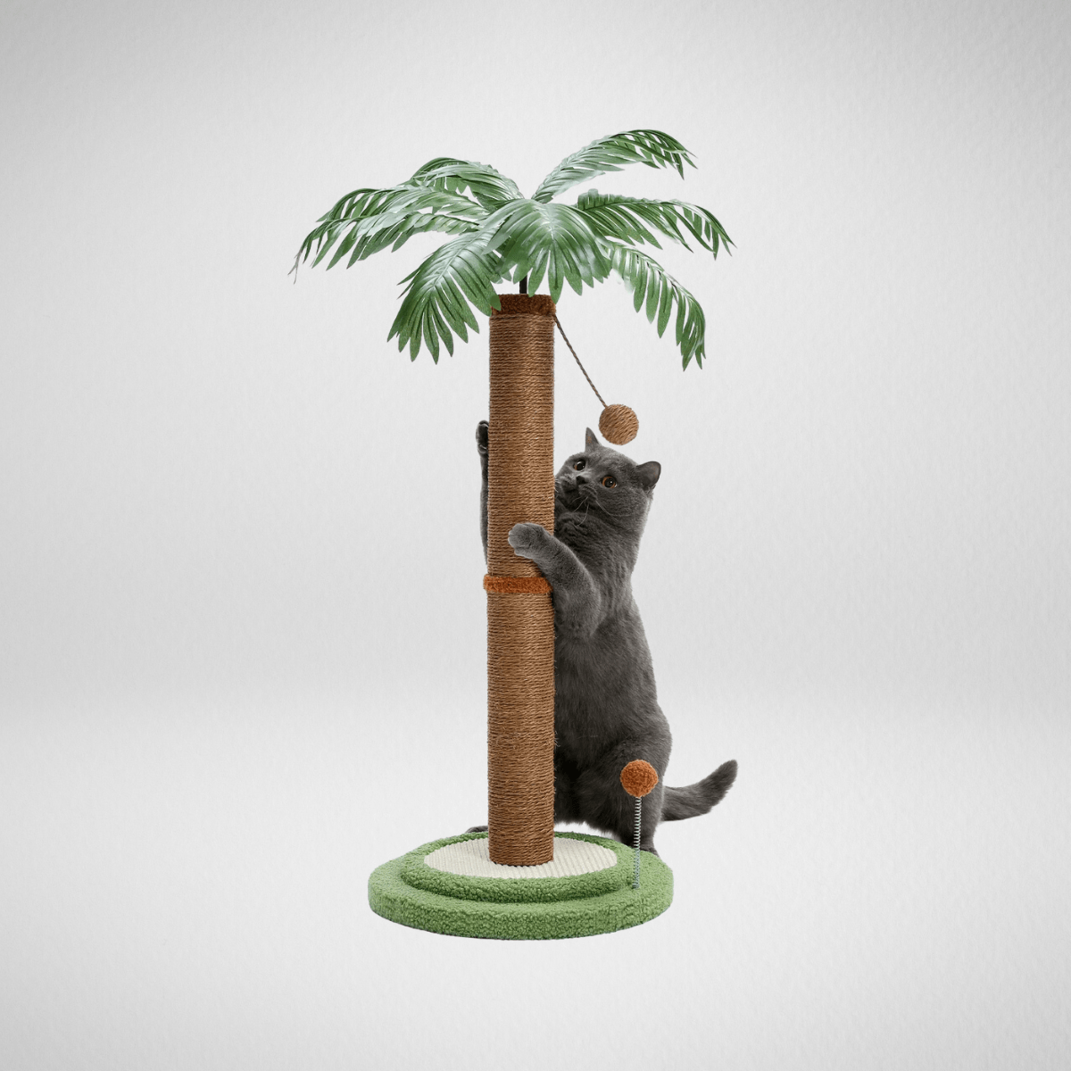 TechnuPet Cat Scratching Post Tall Cat Scratching Post with Spring Ball