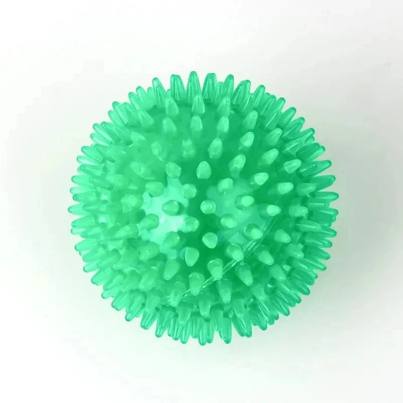 TechnuPet Dog Toys Green / S-6.5CM TPR Squeaky Spiky Ball