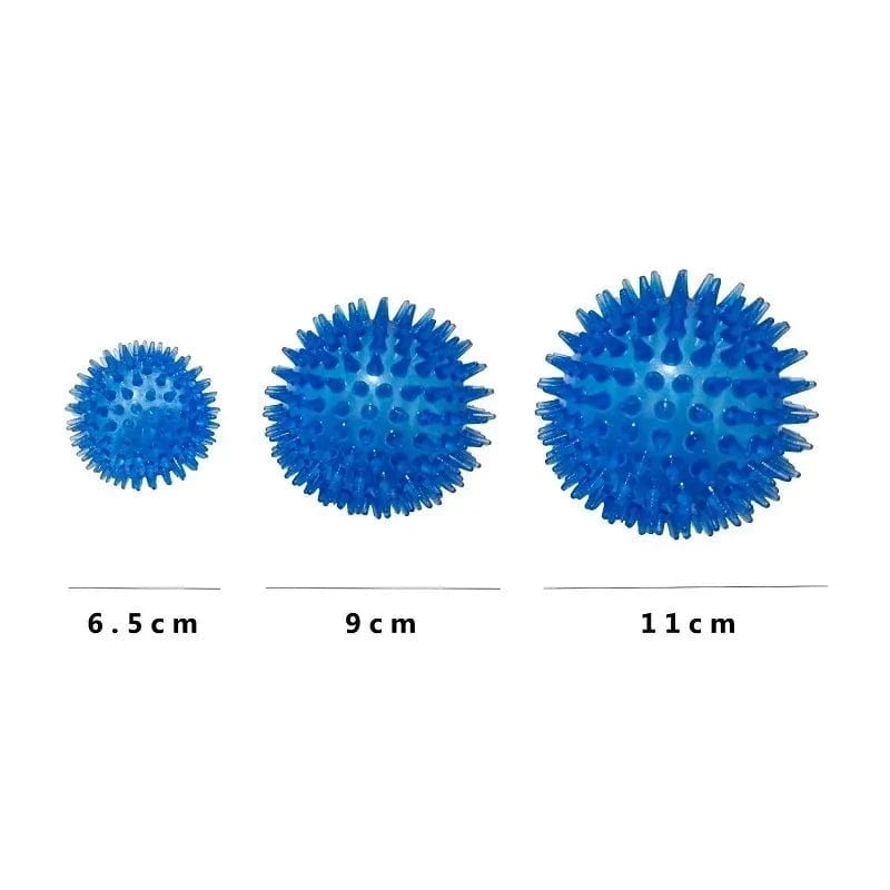 TechnuPet Dog Toys TPR Squeaky Spiky Ball