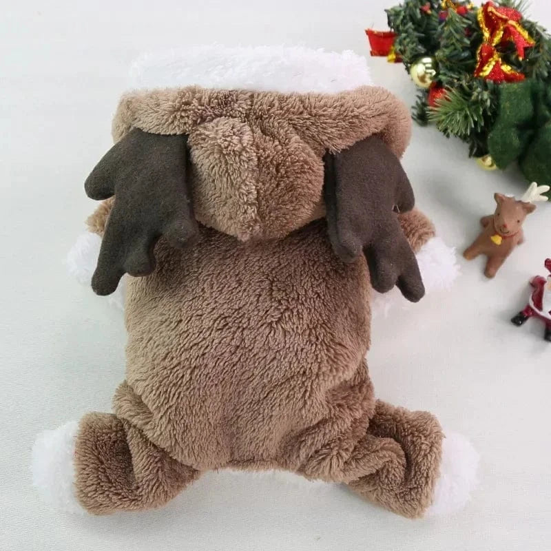 TechnuPet Dog Christmas Outfit Brown / S Warm Christmas Hoodie for Dogs