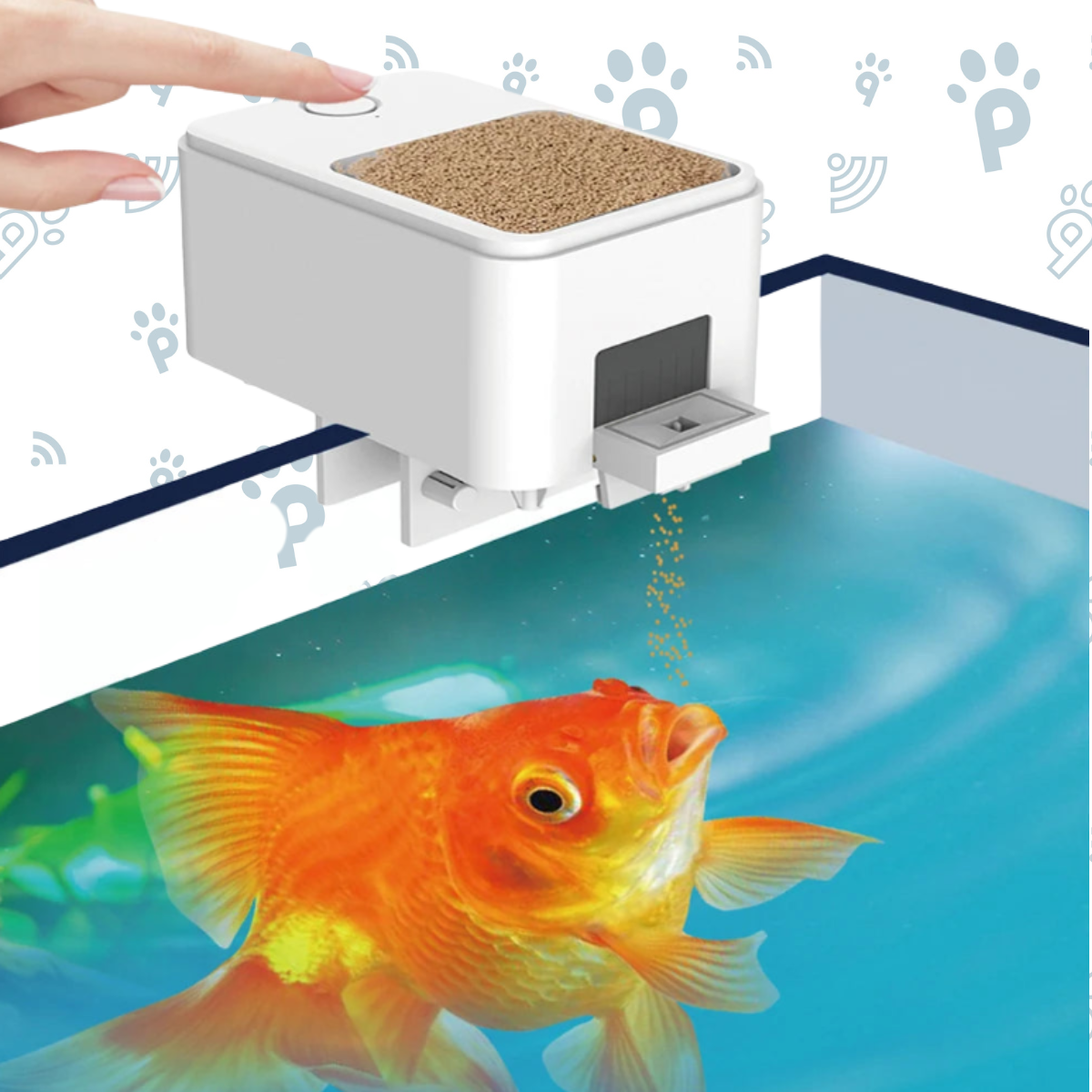 Large Capacity Fish Feeder with WIFI app