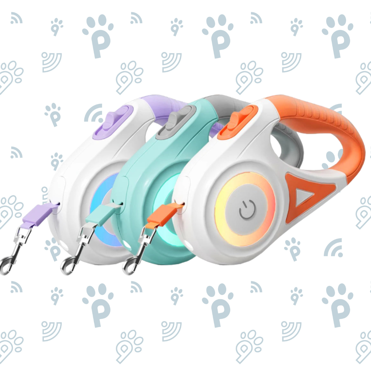 LED Retractable Dog Leash