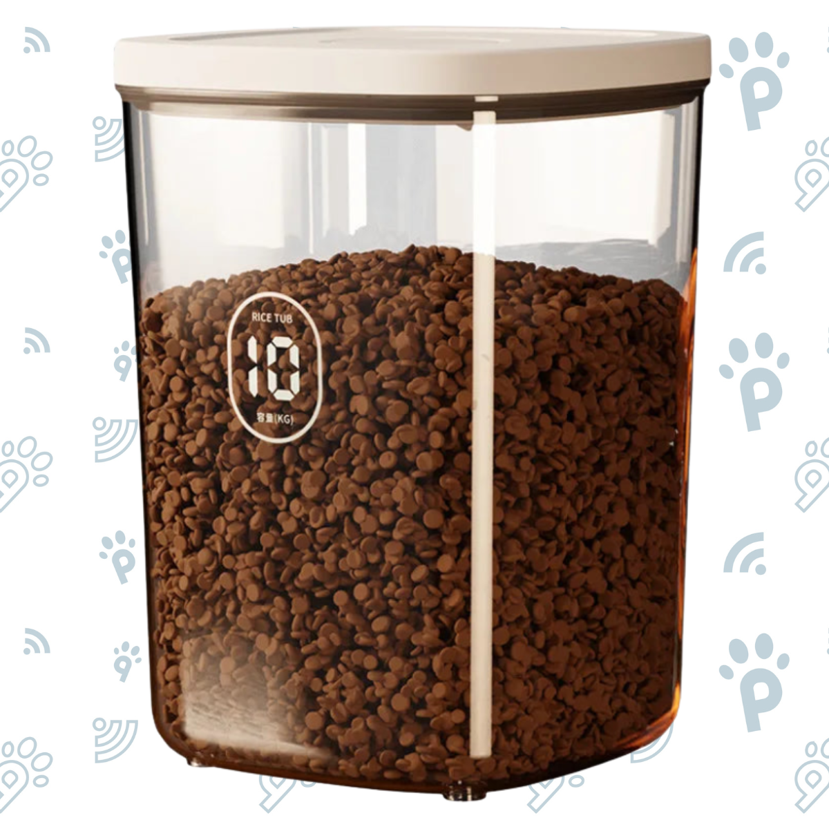 Vacuum Pet Food Storage Bucket