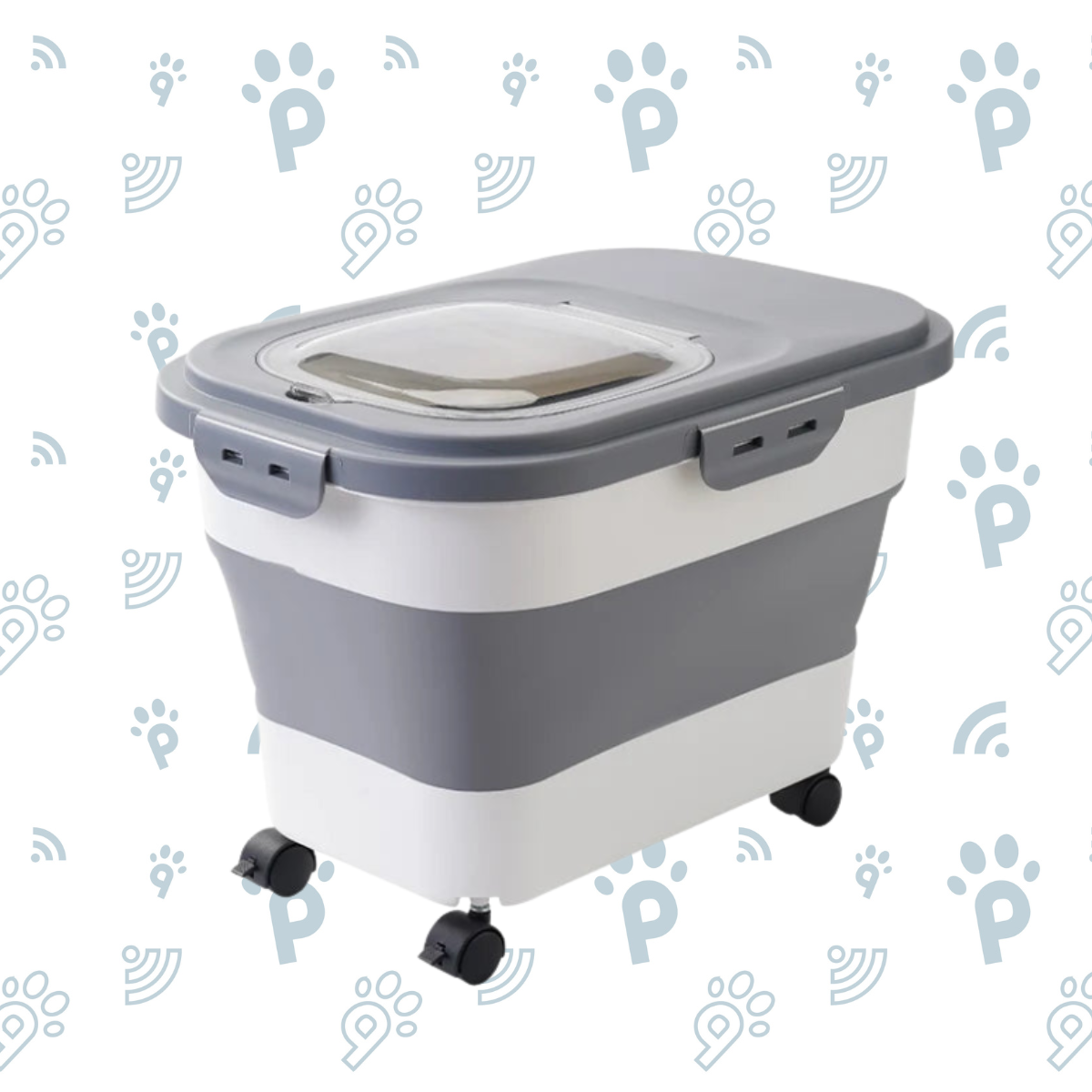 Collapsible Pet Food Container