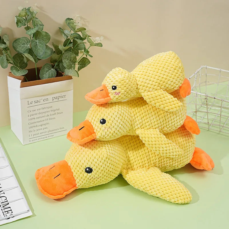 Bite-Resistant Plush Duck Dog Toy