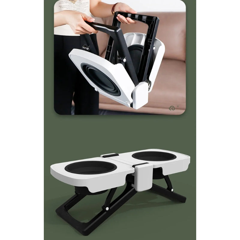 Foldable Elevated Double Pet Bowl