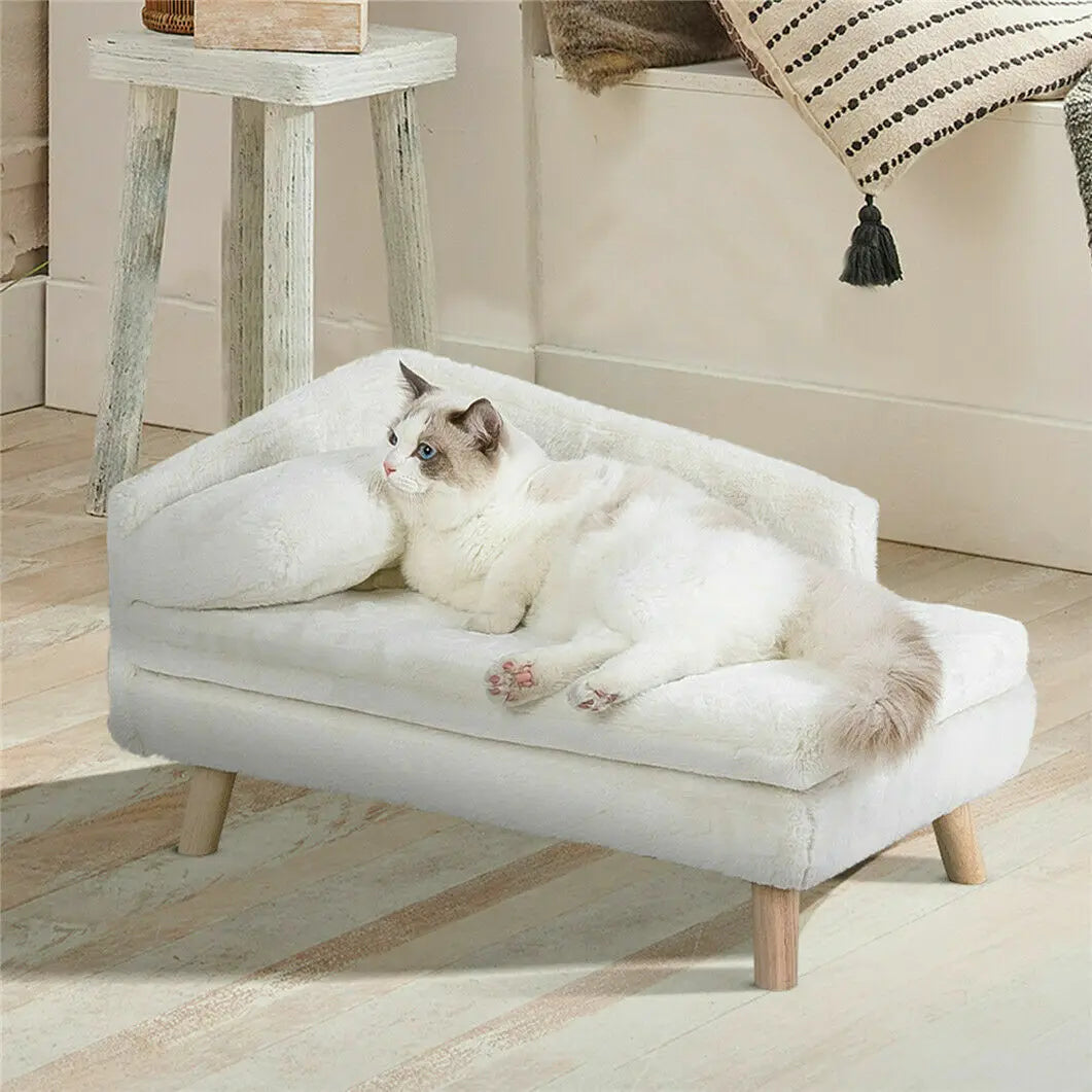 L-Shaped Elevated Pet Sofa