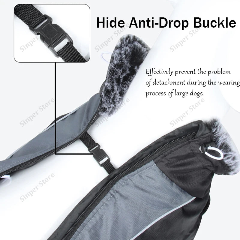 Reflective Waterproof Warm Dog Jacket