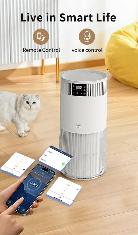 Purificateur d’air intelligent pour animaux