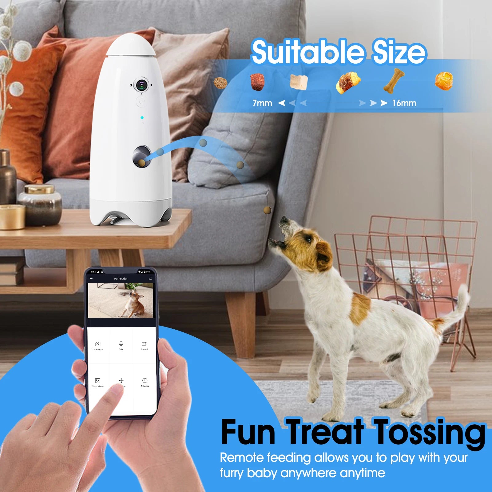Smart Dog Camera with Treat Dispenser