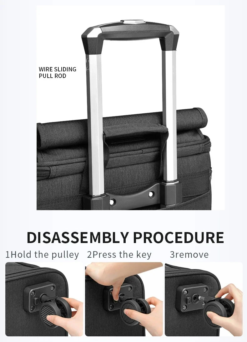 Double Pet Trolley Bag