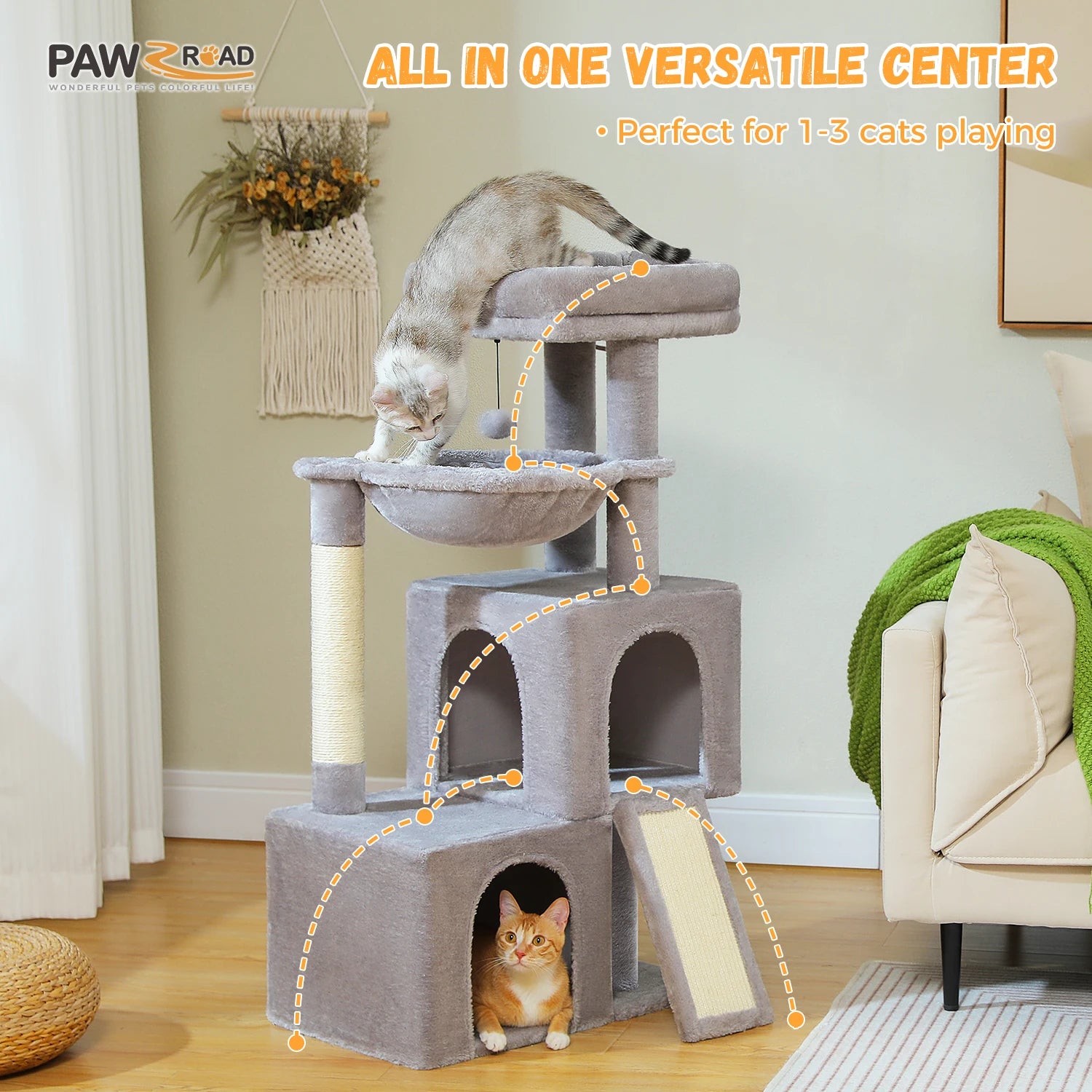 Large Multi-Level Cat Tree