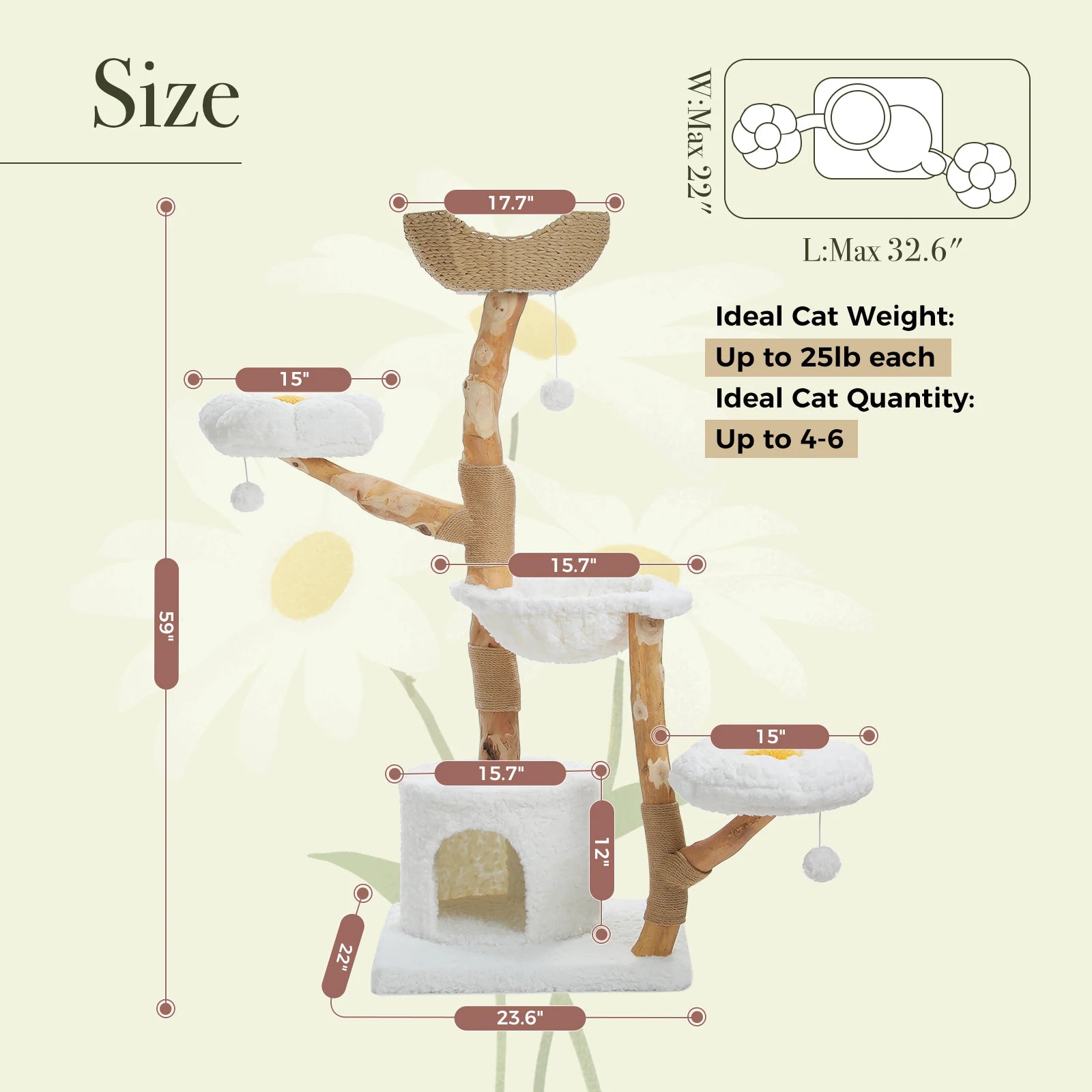 Modern Cat Tree Tower