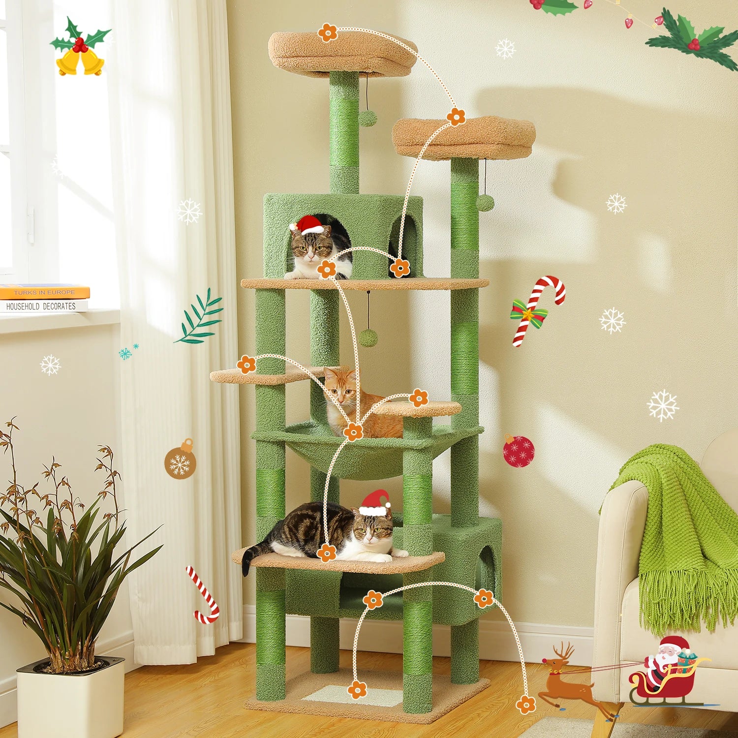 Large Cat Tree Tower