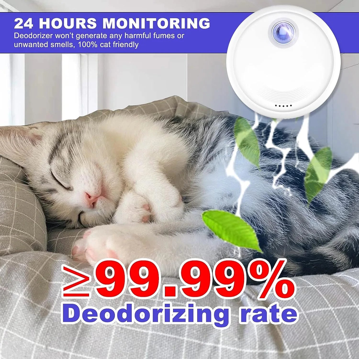 Automatic Cat Litter Box Odor Purifier