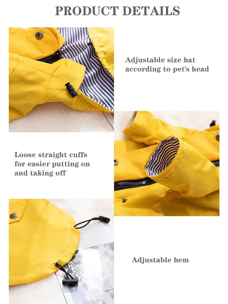 Dog Raincoat Windproof