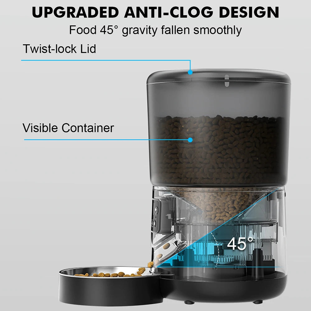 Automatic Pet Feeder - TechnuBlack Edition
