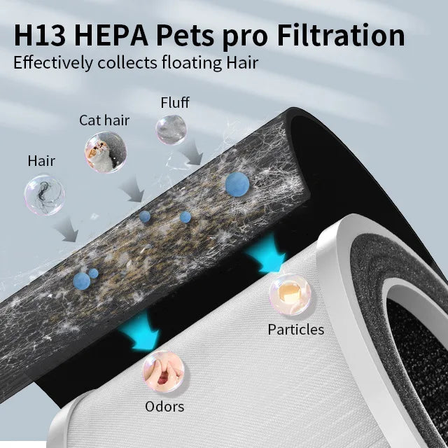 Purificateur d’air intelligent pour animaux