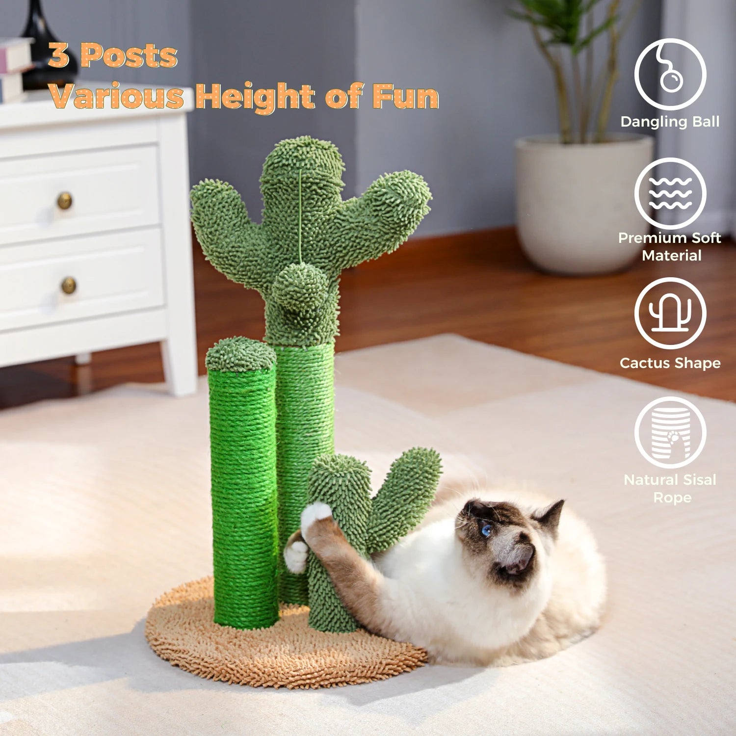 Cactus Cat Scratching Post