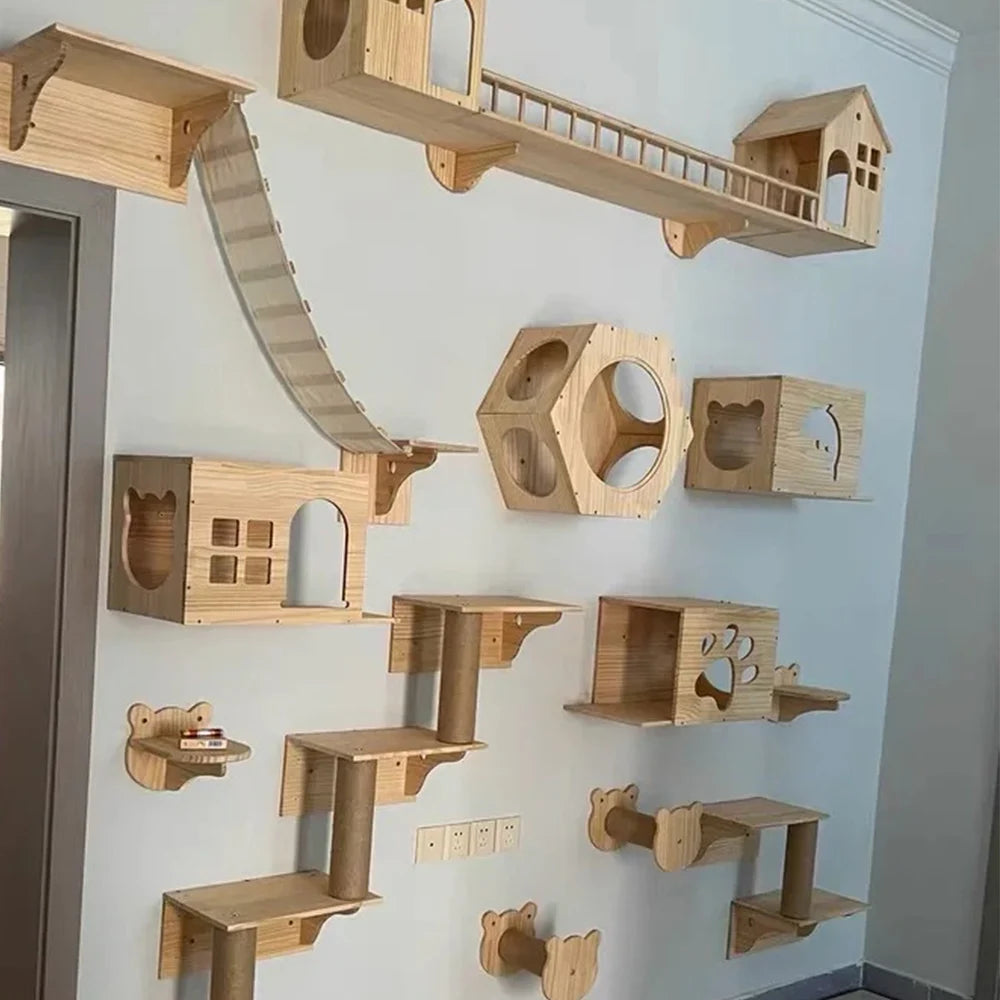 Wall-Mounted Cat Tree & Shelves