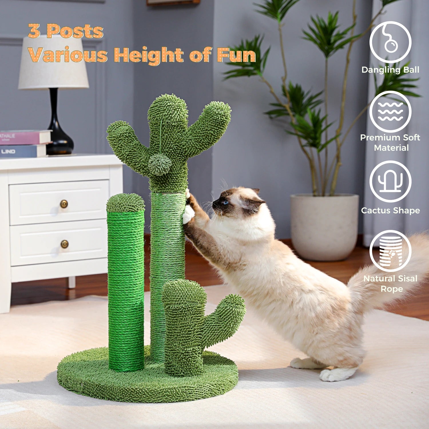 Cactus Cat Scratching Post