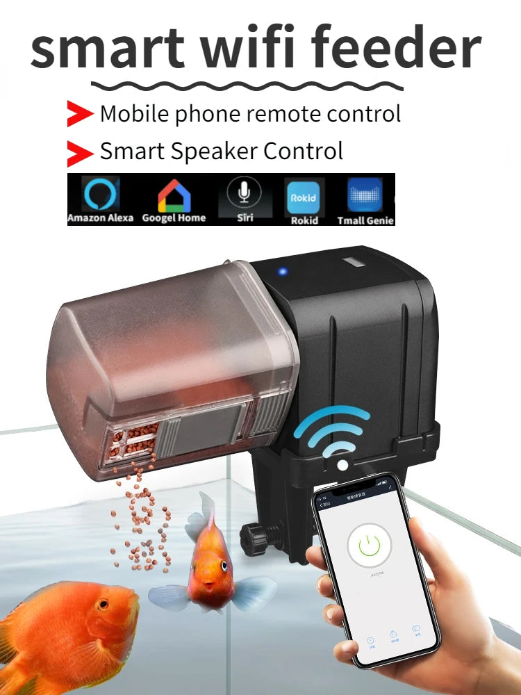 Automatic Aquarium Fish Tank Feeder with WIFI app