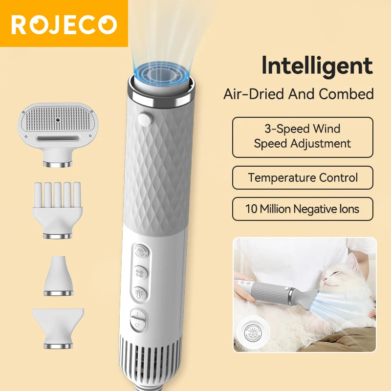 2-in-1 Pet Hair Dryer & Grooming Brush
