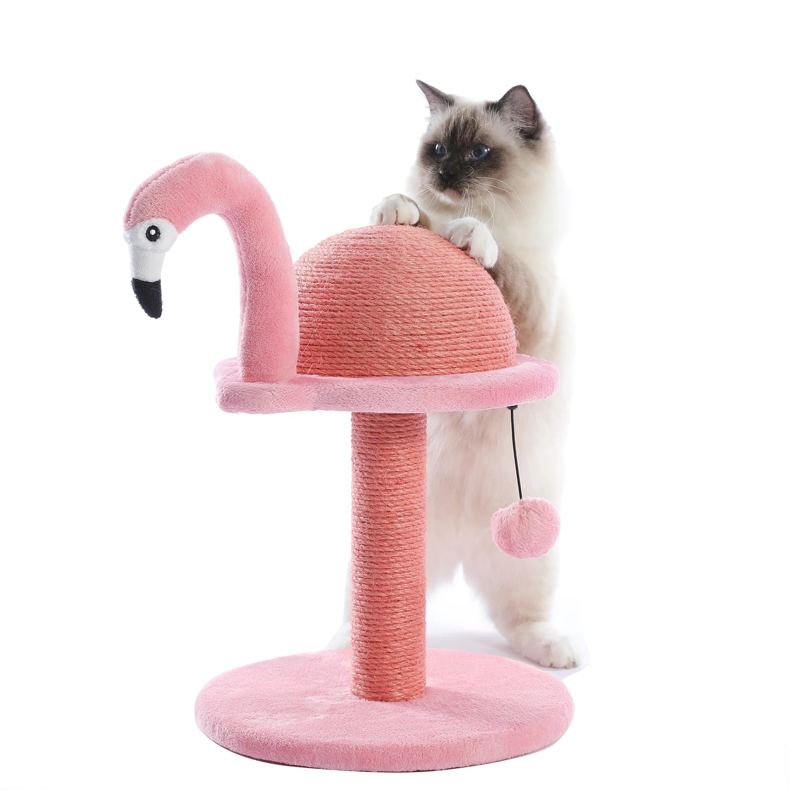 Tall Cat Scratching Post with Spring Ball