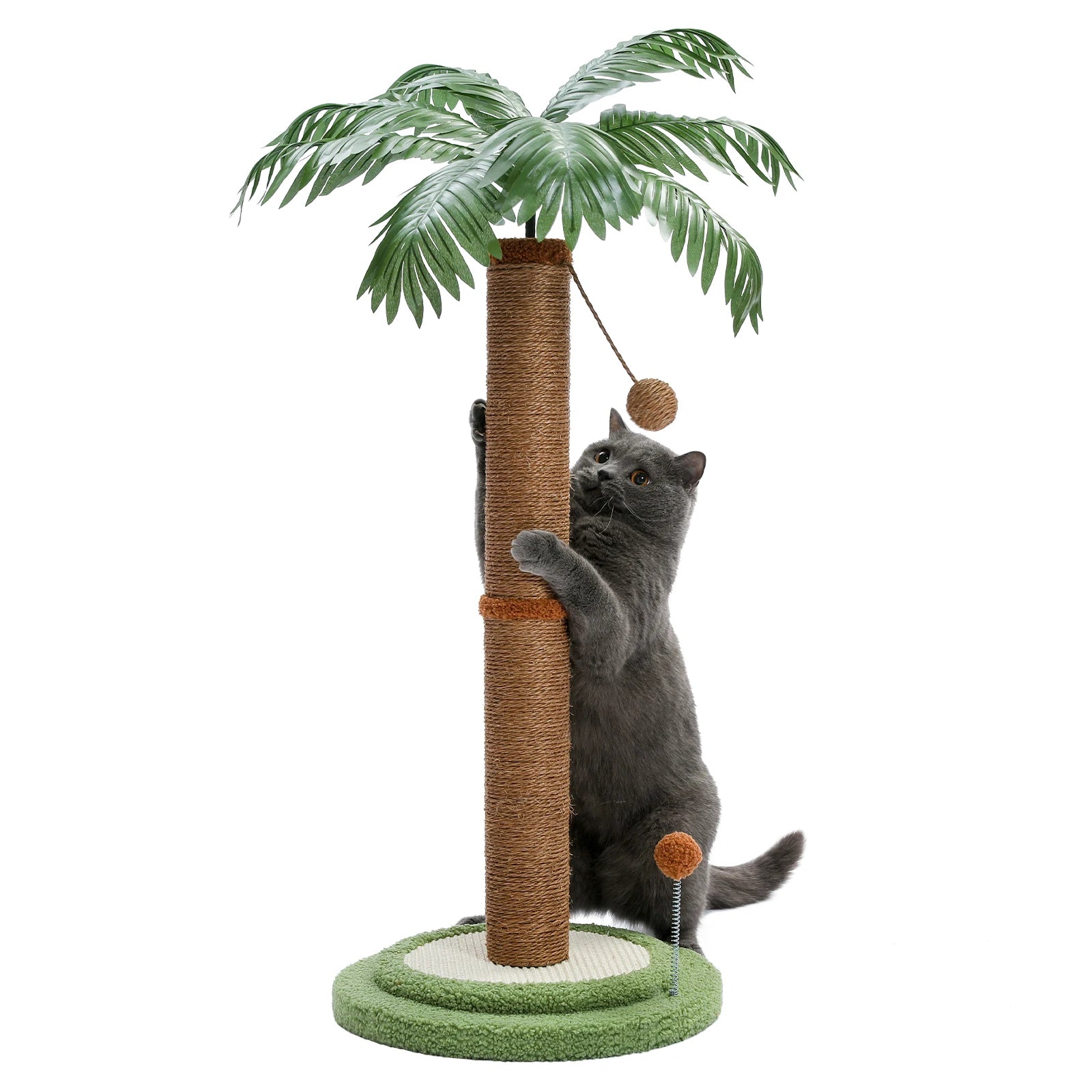 Tall Cat Scratching Post with Spring Ball