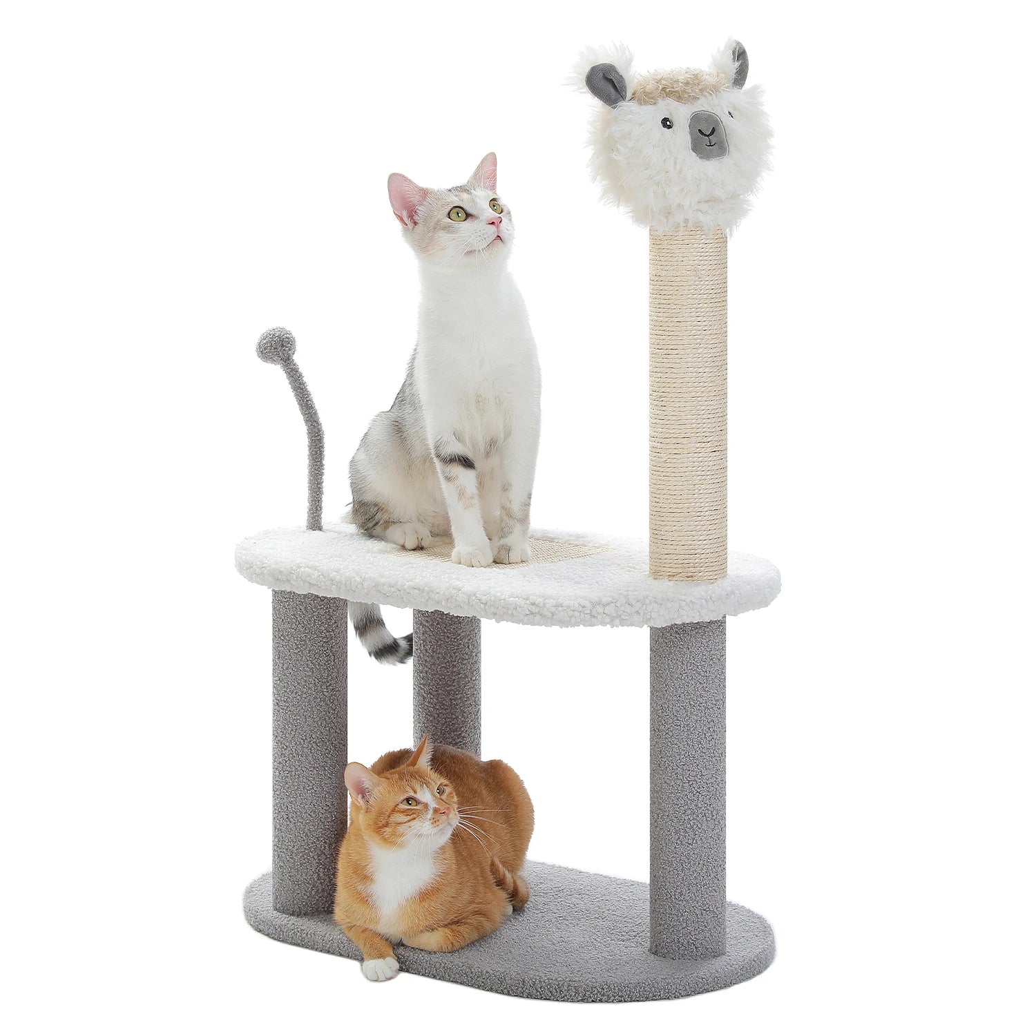 Tall Cat Scratching Post with Spring Ball